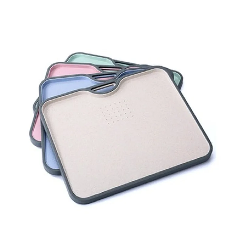 Пластиковая разделочная доска Экологичная из пшеничной соломы прямоугольная