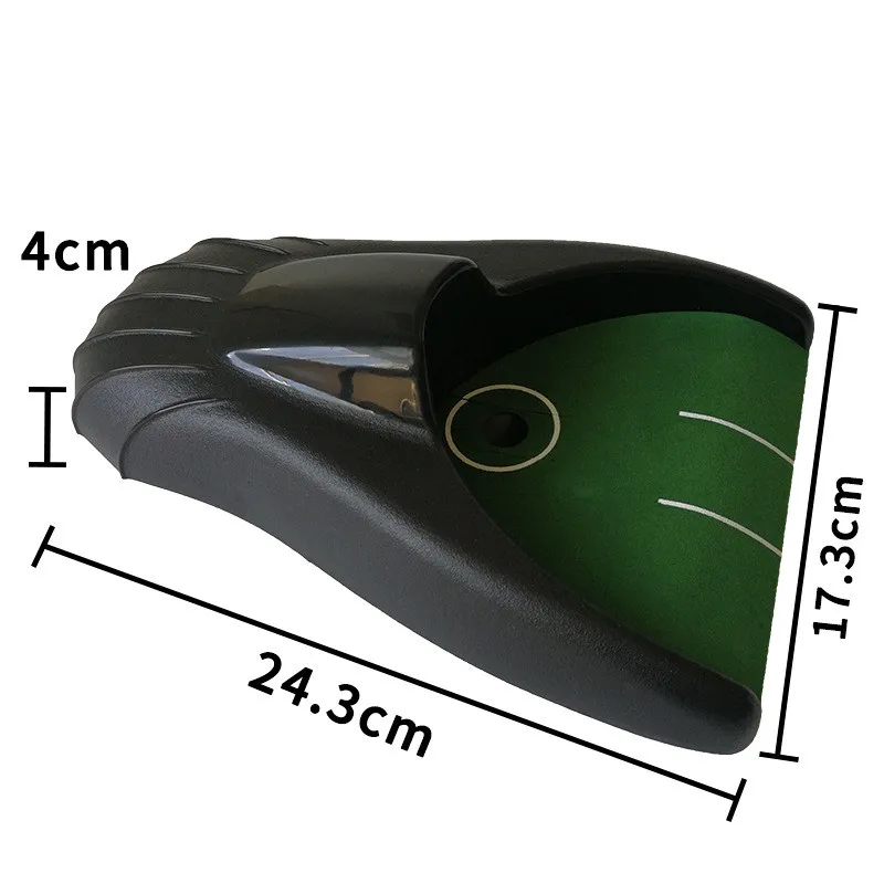 

Durable Plastic Black Exercise Indoor Golf Exerciser Electric Ball Return Putting Cup Case Putter Golf Return Device
