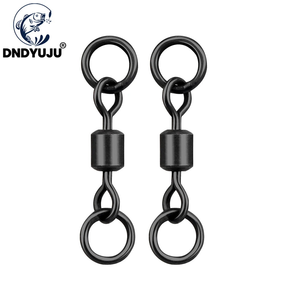 DNDYUJU 20 шт. размер 4 # 7 черные рыболовные аксессуары для карпа двойные поворотные