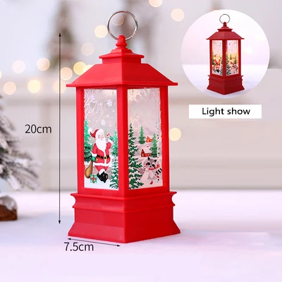 Рождество настольная лампа в форме свечи дома светодиодный Чай светильник в форме свечи клетка с оленем и Санта лампа-подсвечник ночной Светильник снеговик декоративный подсвечник
