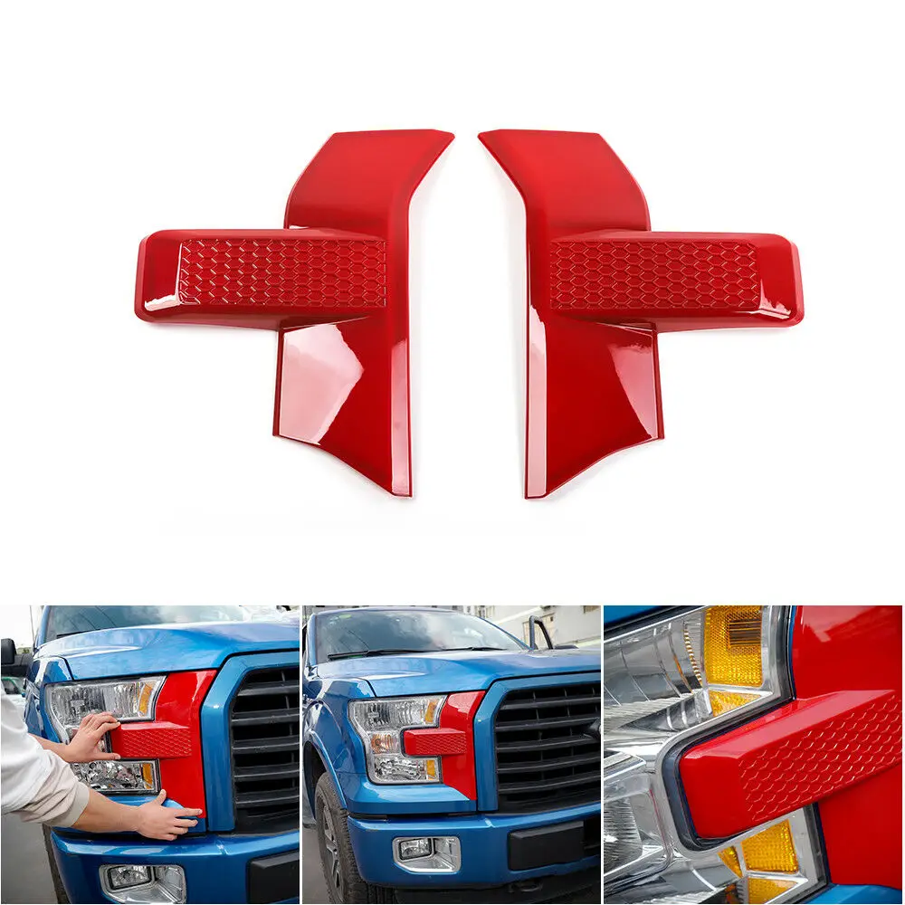 Для Ford F150 2015 + Автомобильный передний бампер крышка решетки радиатора аксессуары