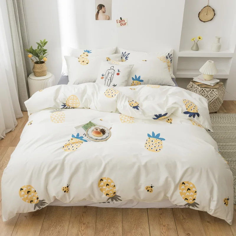 Набор пододеяльников с цветочным рисунком 100% хлопок мягкое постельное белье