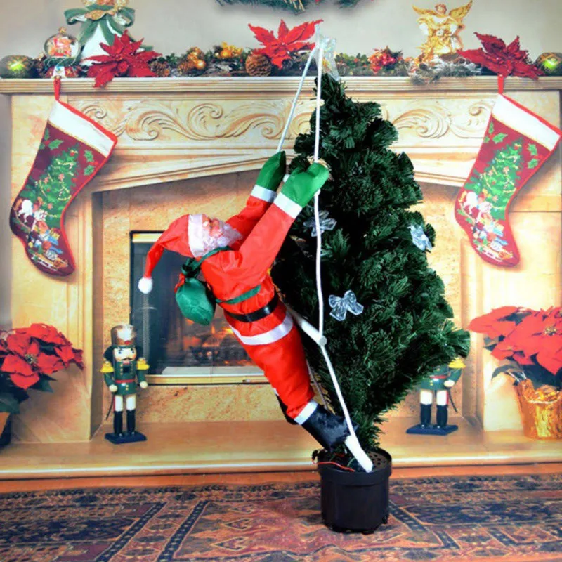 Подвесные рождественские украшения Санта Клаус подняться подвесная лестница