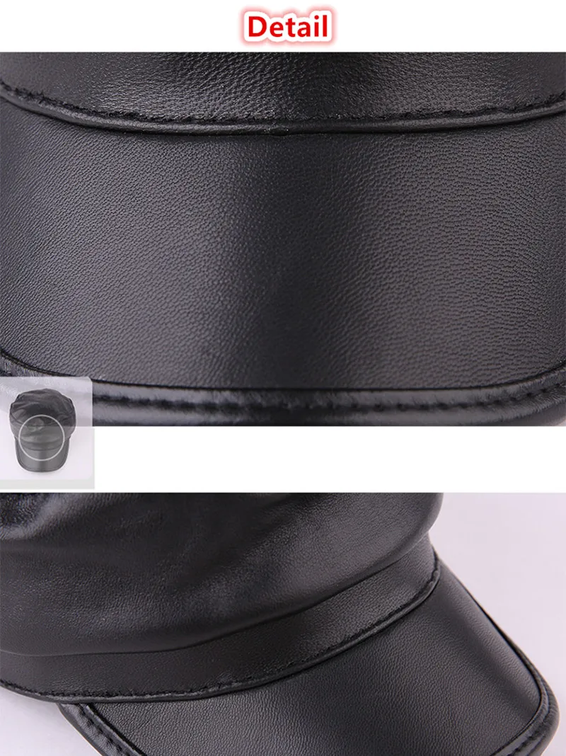 SHALUOTAOTAO Новинка Snapback модная овчина шляпа из натуральной кожи зимние теплые армейские кепки для мужчин и женщин для отдыха брендовые шапки