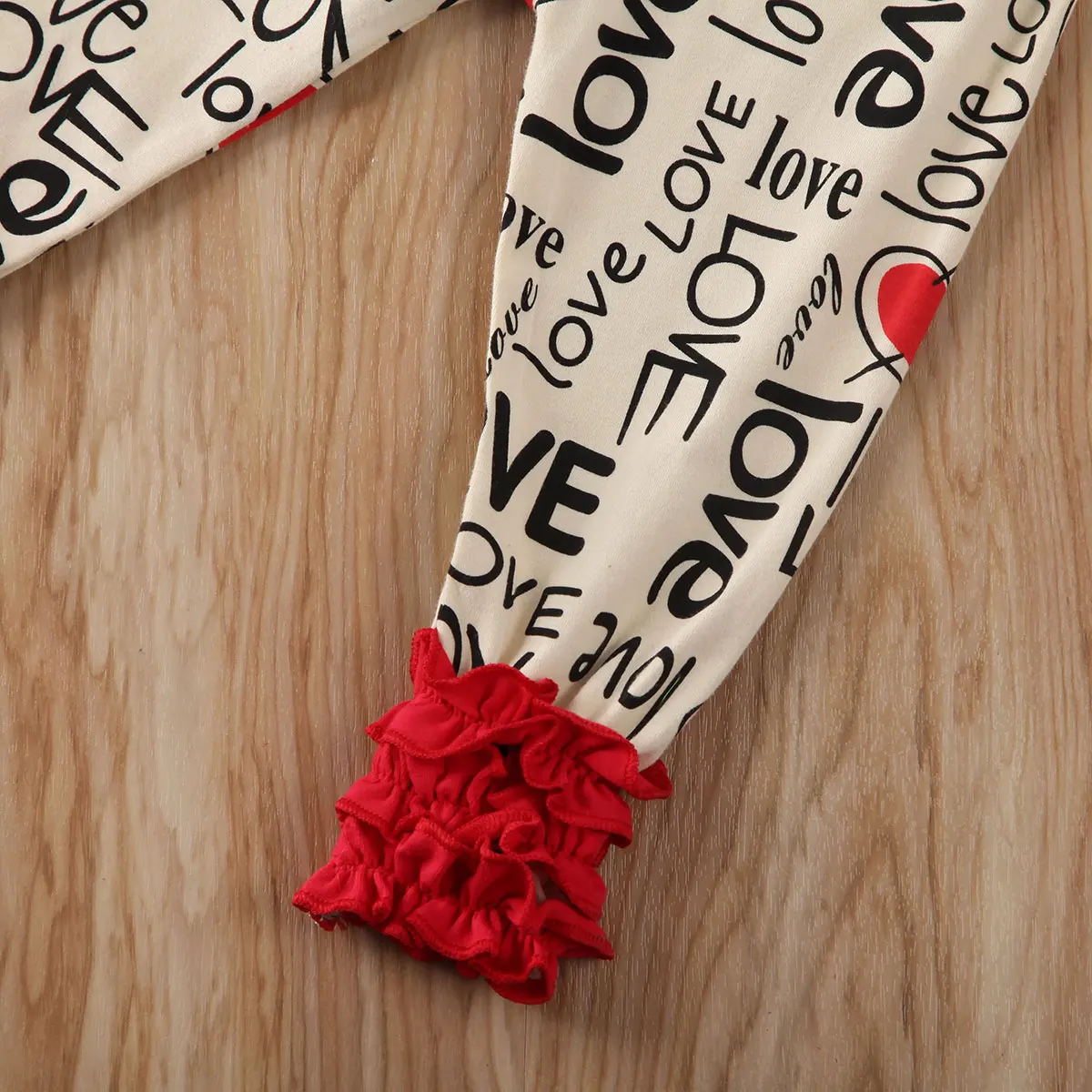 Новая детская одежда на День святого Валентина для маленьких девочек топ с