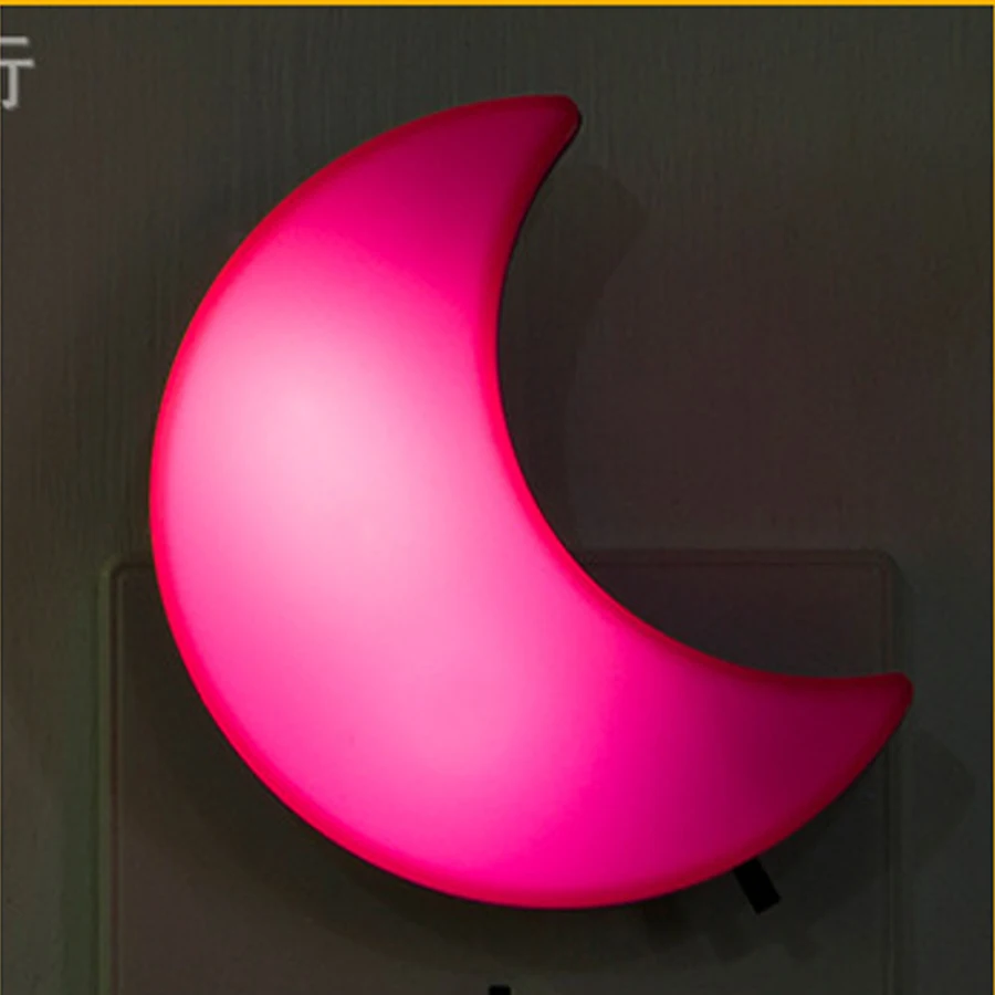 

Moon intelligent LED induction lamp creative gift plug in energy saving light controlled night lightA510