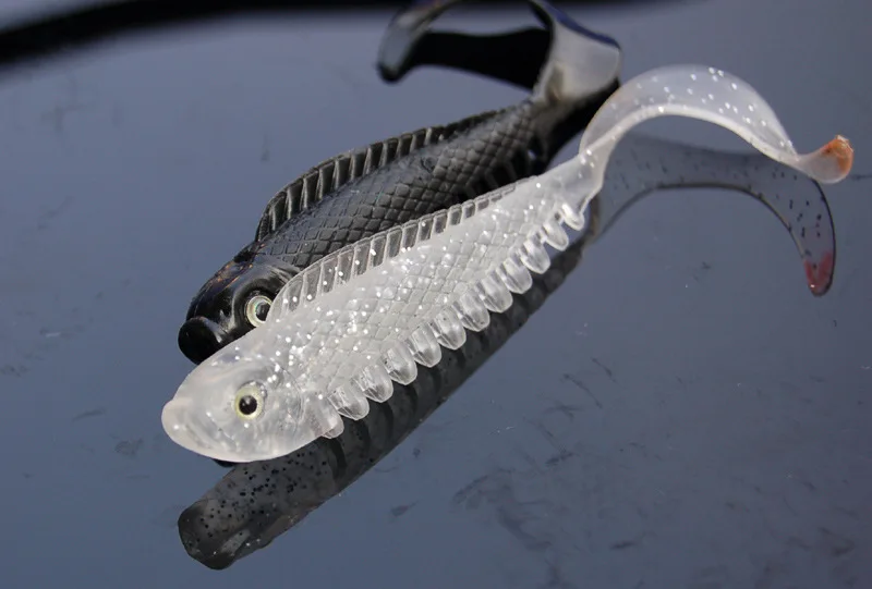 Длинный хвост Мягкая наживка для рыбы Рыболовная Приманка 10 см/6 6 г искусственные