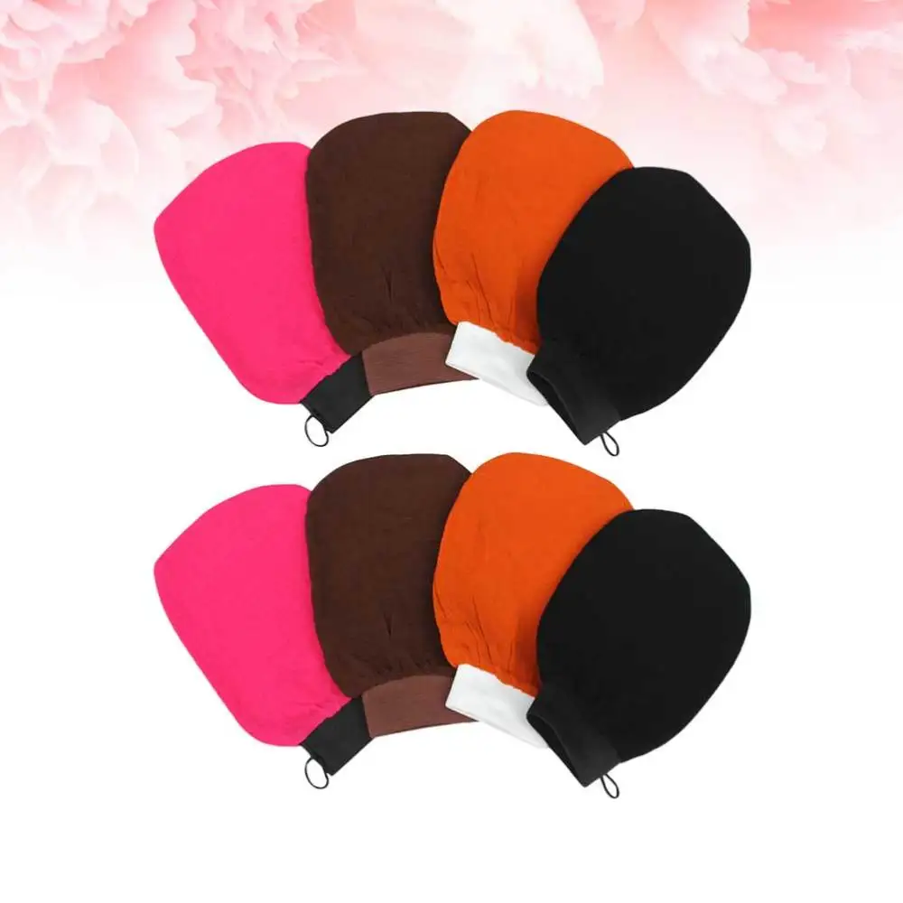 

8Pcs Bath Exfoliating Bath Scrubber Shower Mittens Body Exfoliating Massager Random Color