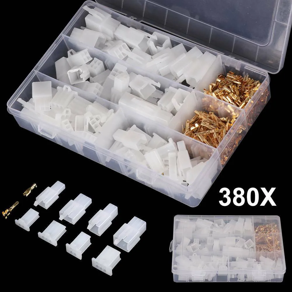

380PCS 2 3 4 6 Pin Car Electrical Wire Connector Male Female Cable Terminal Plug Electrical Connectors Wire Cable Splice Kit
