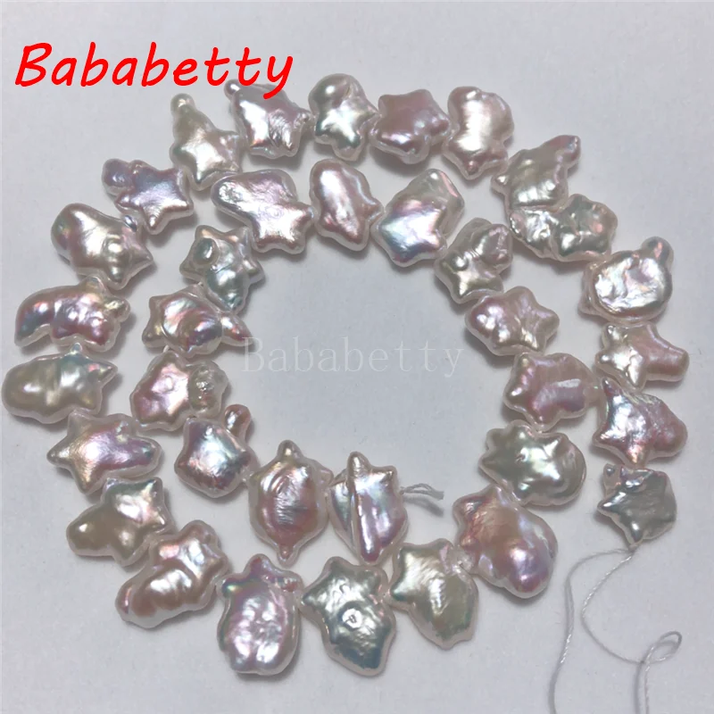 wholesale around AAA 9X11mm Natural 14&quot white baroque freshwater pearl | Украшения и аксессуары