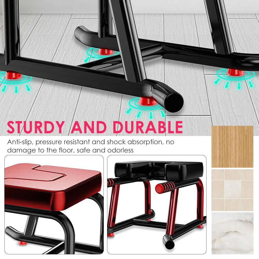 

61.5x48x35.5cm Yoga Inverted Stool Home Inverted Aid Fitness Set Inverted Chair Inverted Trainer Fitness Yoga Chair