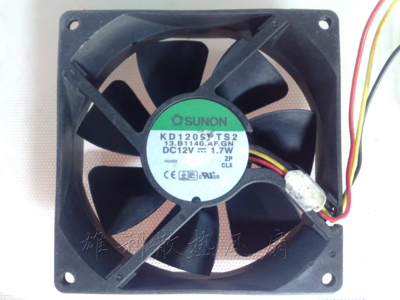 

NEW KD1209PTS2 3 12V 1.7W 9025 9CM wire Motor protection cooling