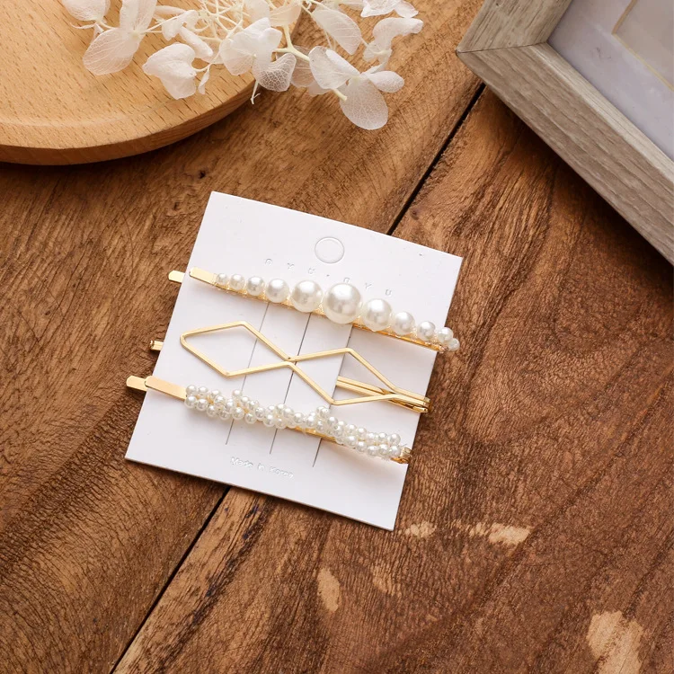 Женские заколки для волос с жемчугом модные элегантные в Корейском стиле