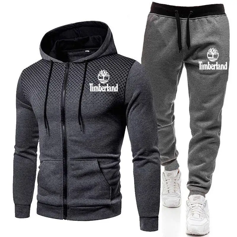 

Hoodies men's clothes in the spring and autumn 2021 stripes clothes brand clothing menswear fashion suits men hooded + pants