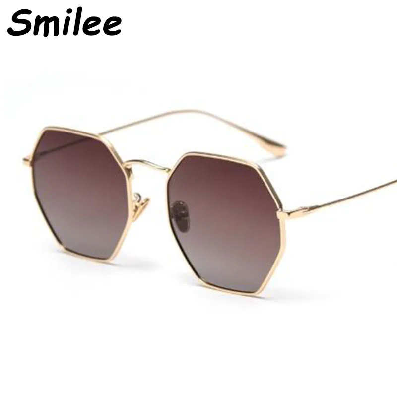 Новые металлические коричневые поляризованные солнцезащитные очки для мужчин