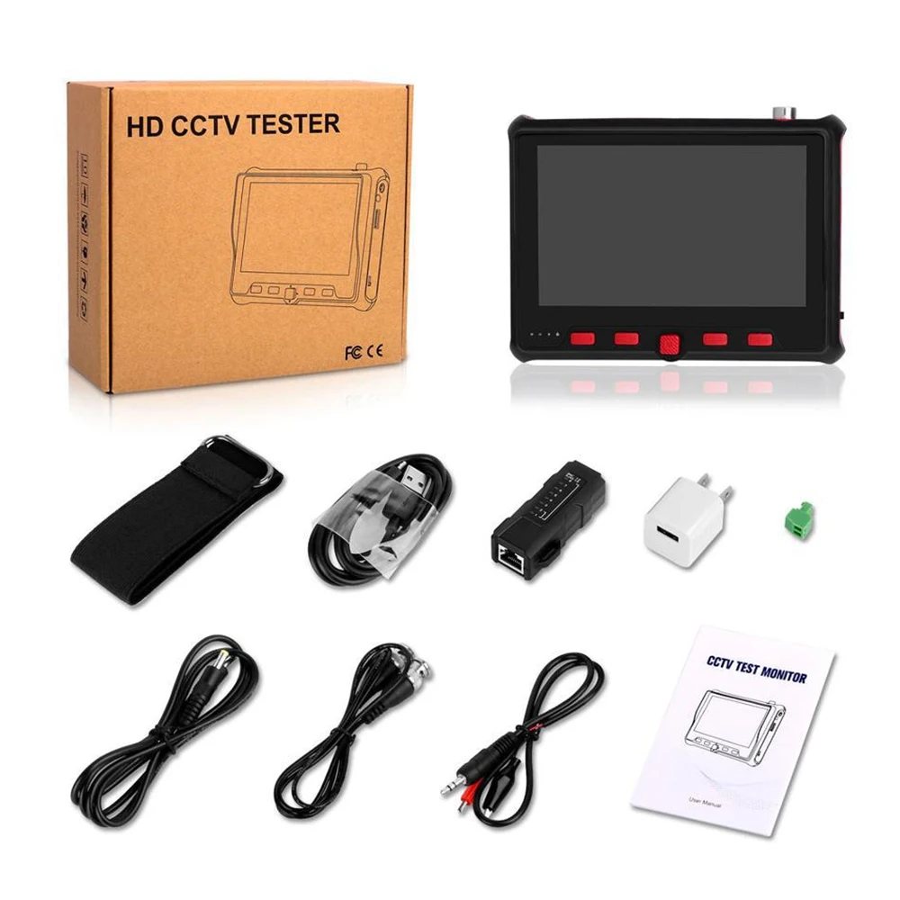 

4.5 inch tester micro monitor used for analog camera tester AHD/CVI/TVI test support RS485PTZ controller provides 12 languages