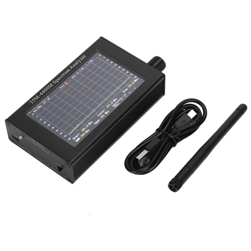

Spectrum Analyzer Handheld 35M4400M 4.3 Inch LCD Analysis Tool for Walkie Talkie Toy Remote Control 2.4Gwifi