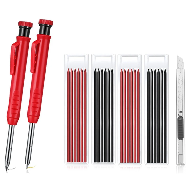 

Woodworking DIY Activity Pen Deep Hole Marker Pen Drawing Mark Graphite Mineral Refill Mini Adjustable Refill