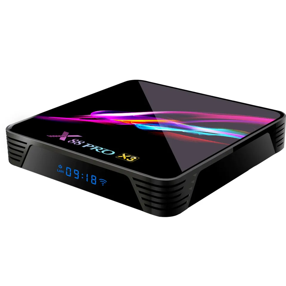 ТВ приставка X88 PRO X3 2020 дюйма 4 + 64 ГБ 8K Android 9 0|SmartTV-стики и тюнеры| |