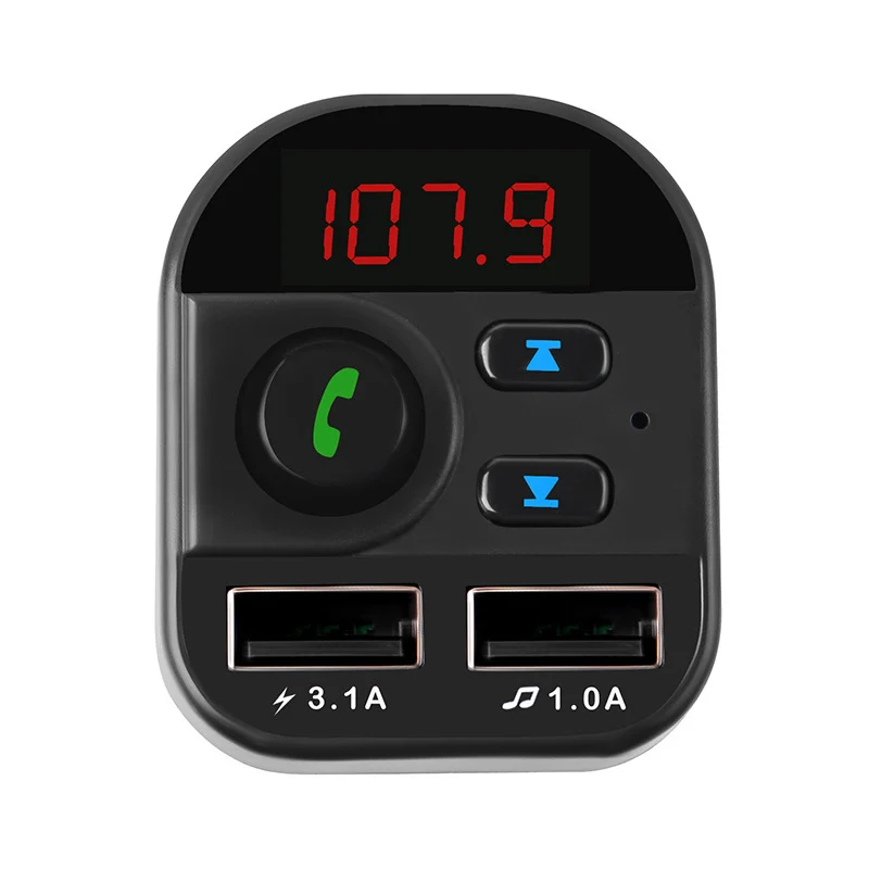 1 шт. Bluetooth 5 В автомобиле беспроводной fm-передатчик MP3 радио адаптер автомобильный