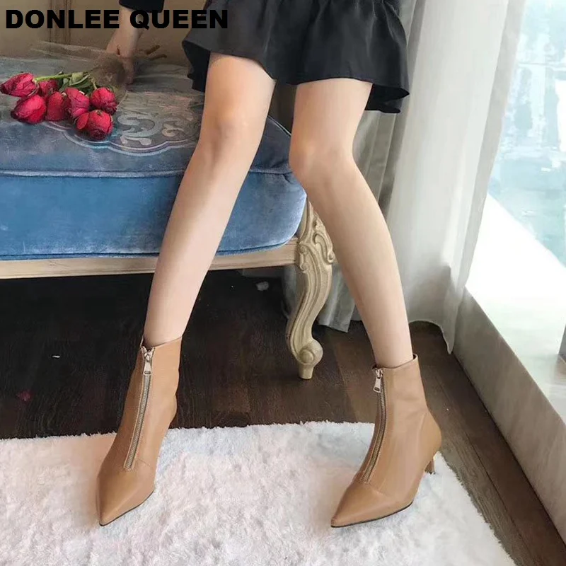 Новое поступление ботильоны женская обувь для верховой езды на резиновой