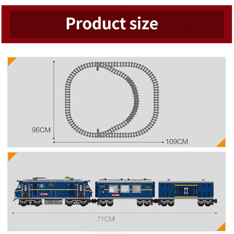 Набор моделей железной дороги Happy Train Curve электрические строительные блоки на