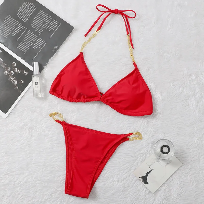 

2021 New Arrival Summer Women Two Piece Swimsuit Beach Swimwear Designer Sexy Bikini Bathing Suit 8905