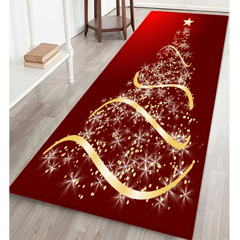 LANGRIA модный домашний декор с рисунком рождественской елки нескользящий коврик