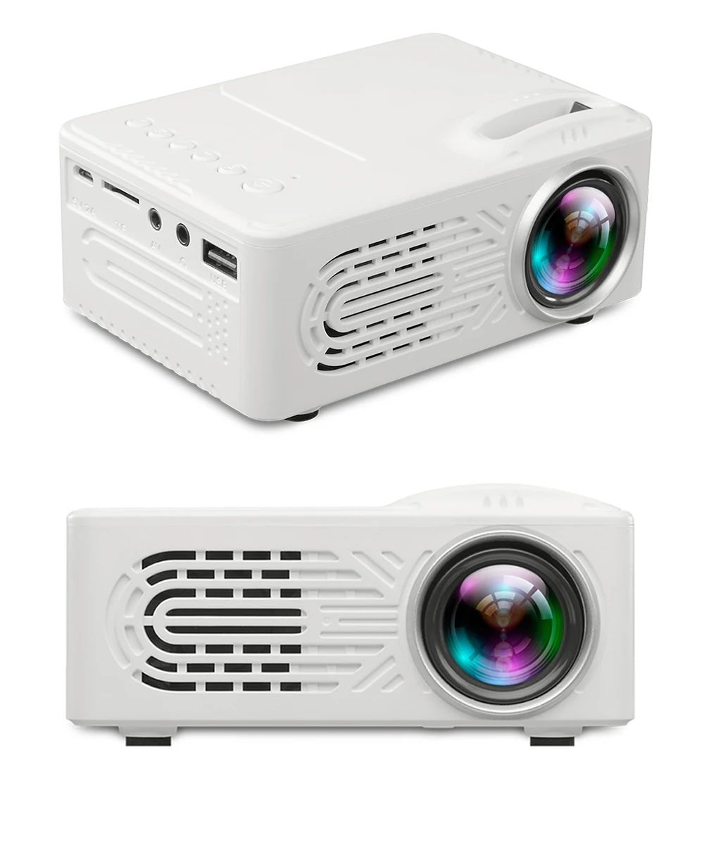 VEIDADZ Mini LED Projector RD 814 Supports 1080P HD 400 Lumens With Multi-Interface USB AV TF House Media Player 320x240 Pixels |