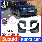 Брызговик на крыло шины для Suzuki S-Cross SX4 2014  2019 2015 2016 2017 2018 Брызговики автомобильные, автомобильные аксессуары, наклейки