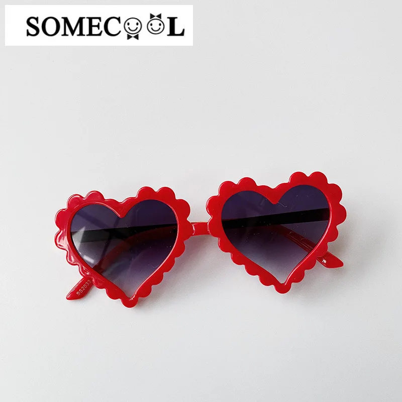 

2020 Lovely Heart Girls sunglasses 3-8 yrs Kids UV400 Glasses Cute Baby Child Summer eyewear Vintage Beach Oculos de sol N830