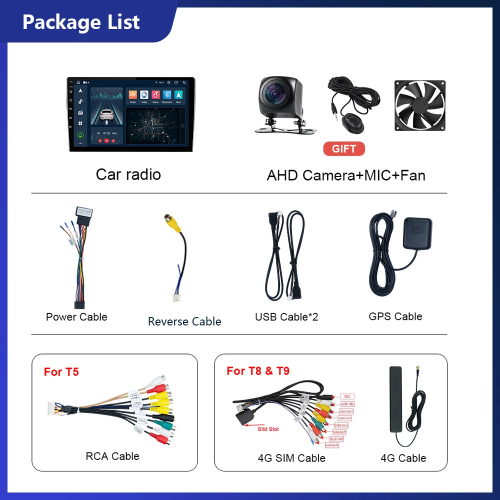 $125.73 EKIY T8 Universal 8 128G Car Radio GPS Android 10 Multimedia Video Player Navigation Auto Stereo Carplay BT HU No 2din 2 Din DVD