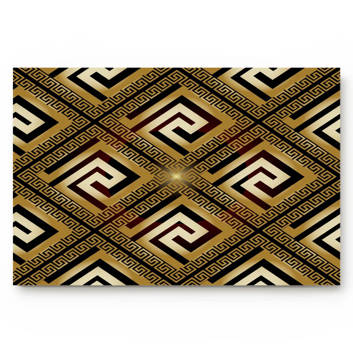 Античная Греция золотой ключ Ретро стиль ванная кухня гостиная ковер Придверный