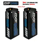Аккумулятор DXF Lipo 2S Short 7,6 В 6300 мАч 130C 260C 4 мм графеновая Пуля для соревнований с коротким пакетом для радиоуправляемой машинки-багги 110