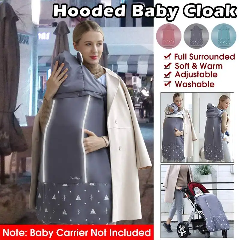 

Baby Sling Wrap Carrier Multifunction Adjustable Cold Weather Hooded Baby Sling Wrap Carrier Baby Sleeping Bag Cloak