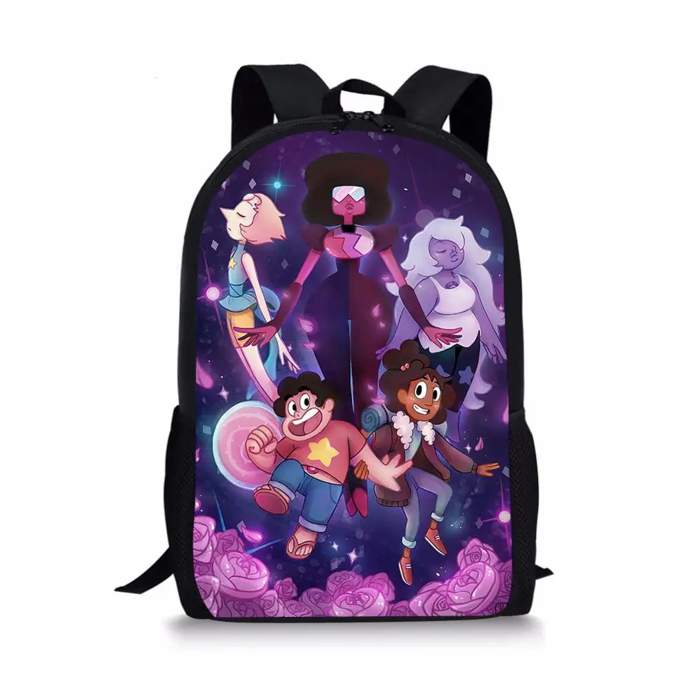 HaoYun Children's School Backpack Steven Universe Pattern Kids Backpack Cartoon Anime Design Toddler Boys Girls School Book Bags