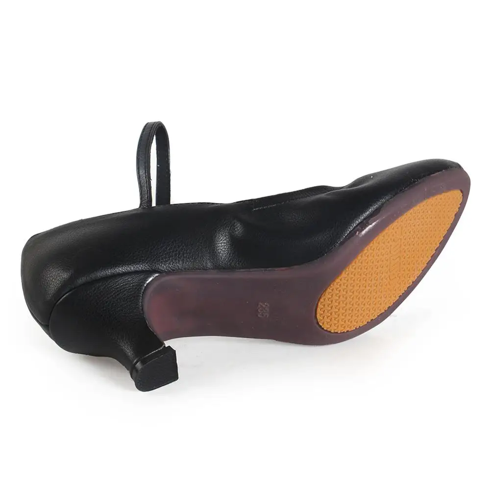 Женские туфли для бальных танцев современные с резиновой подошвой