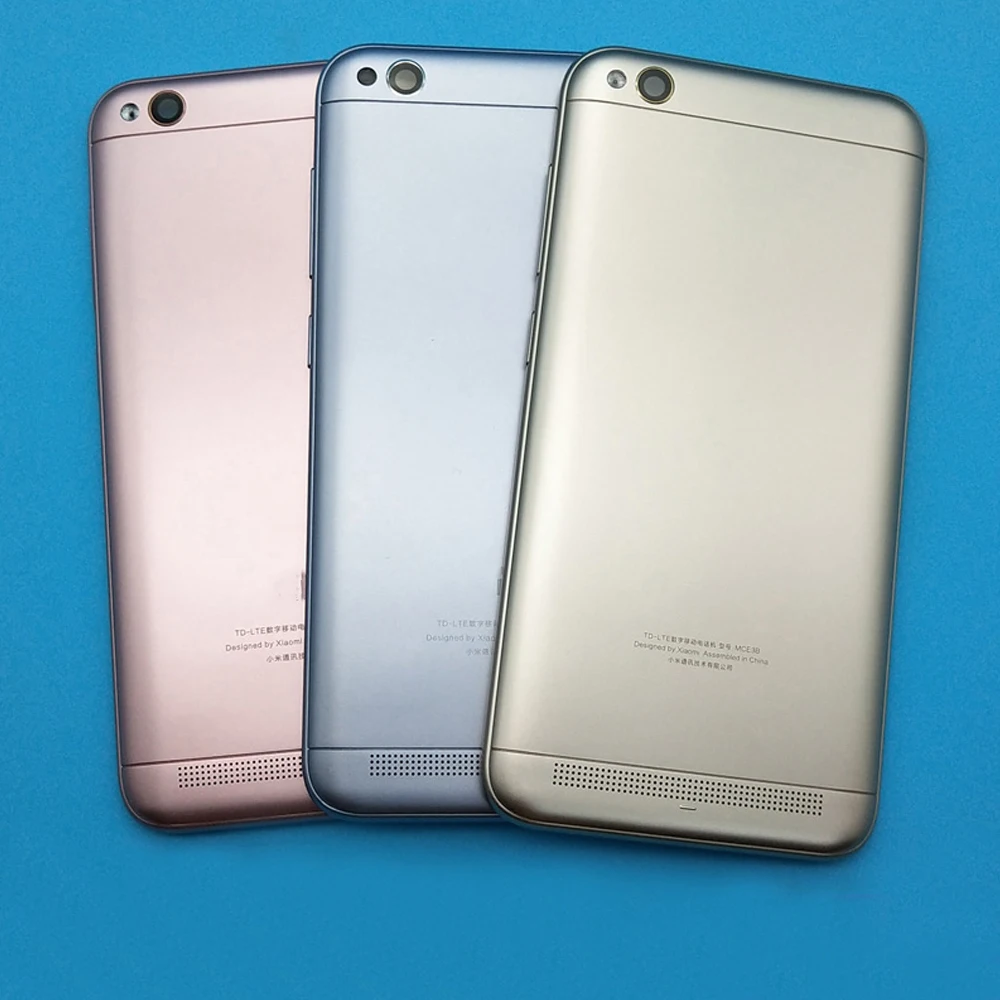 Задняя крышка батарейного отсека Sinbeda боковые ключи стекло для камеры Xiaomi Redmi 5A