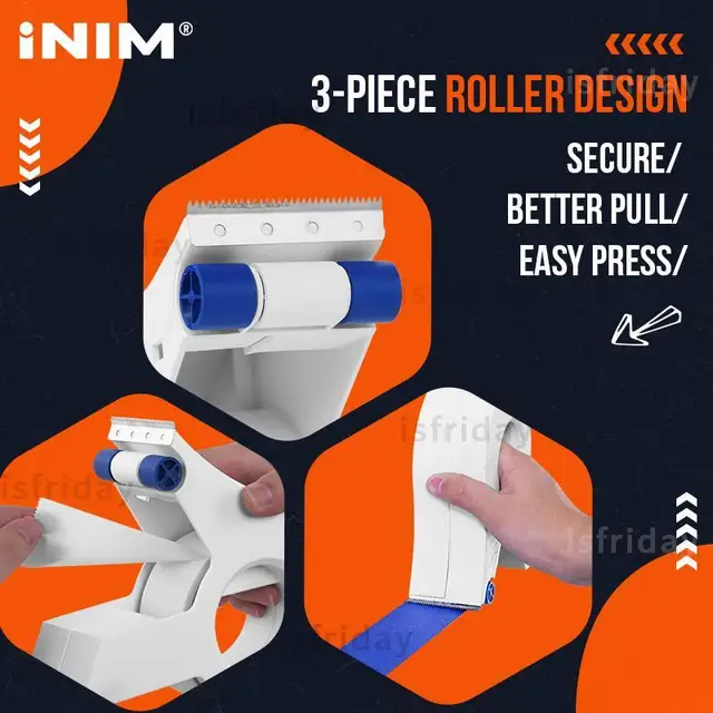 INIM® Easy Masking Tape Applicator Painter Fast Precise Tape Cutting for Doors 3