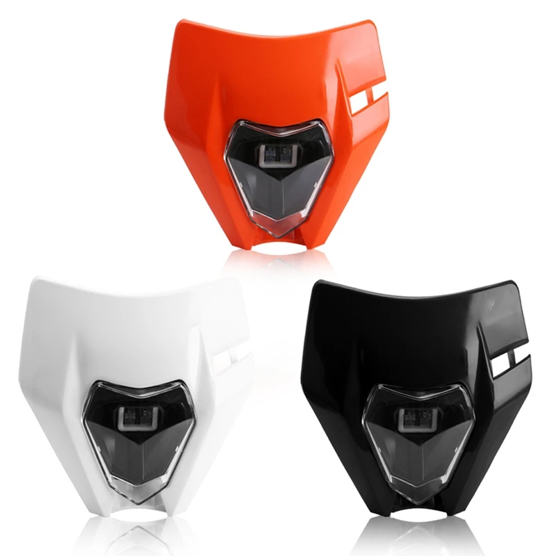 

На мотоцикле светодиодный головной светильник обтекатель Байк мотокросс головной светильник лампа для KTM SX EXC XCF SXF FE TE FC