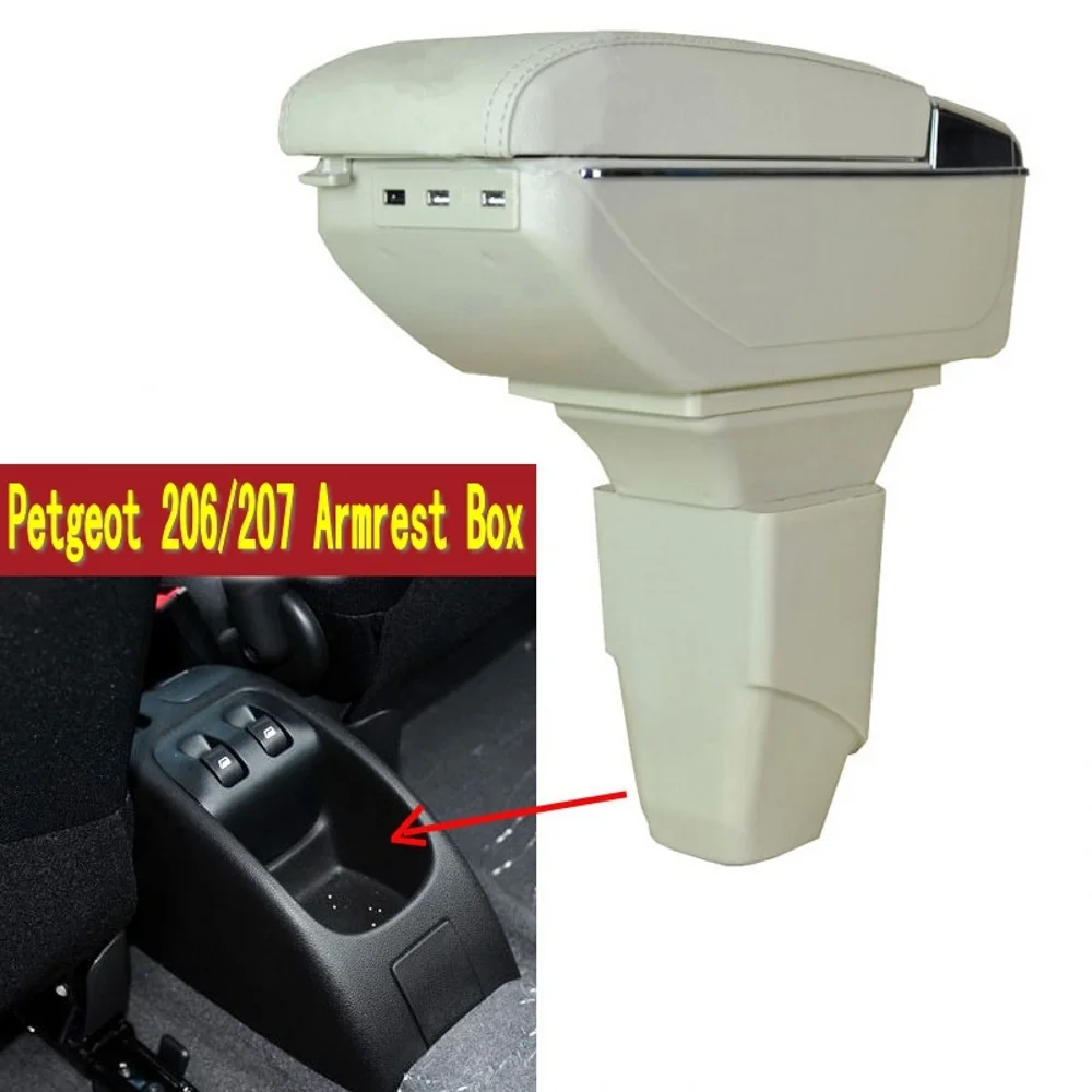 Коробка для подлокотника Peugeot 206 207 центральный контейнер хранения с