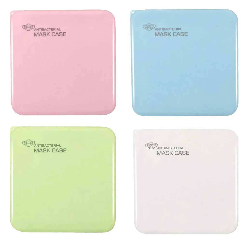 4 шт. модные маска чехол для хранения коробка Портативный одноразовые маски лица