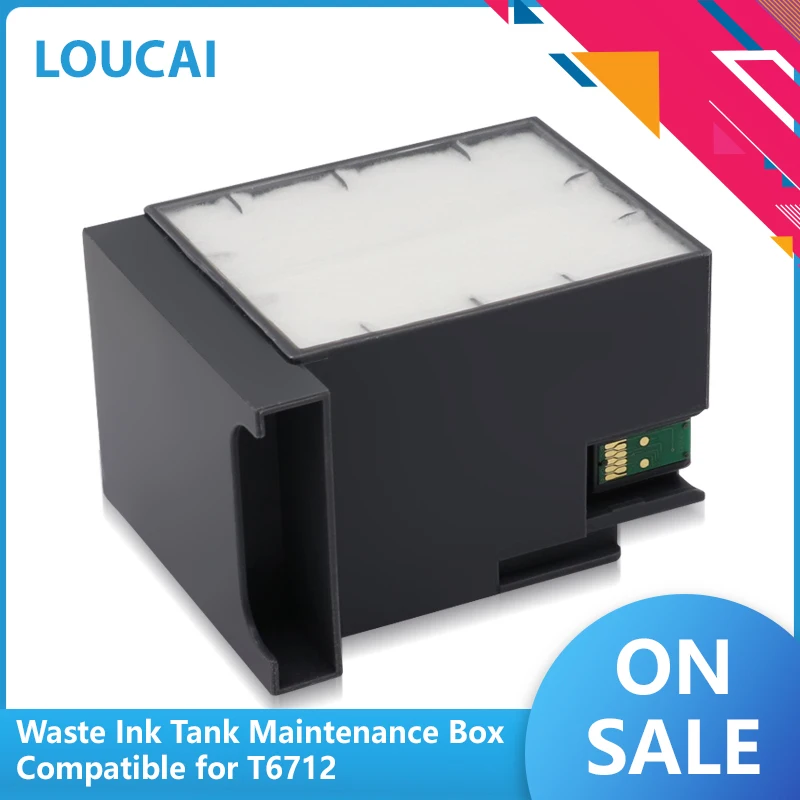 T6712 PXMB4 6090 6590 8010 8090 8510 8590 R8590 коробка для обслуживания чернил Epson WF 6090DTWC 6090DW 8010DW 8090DTW