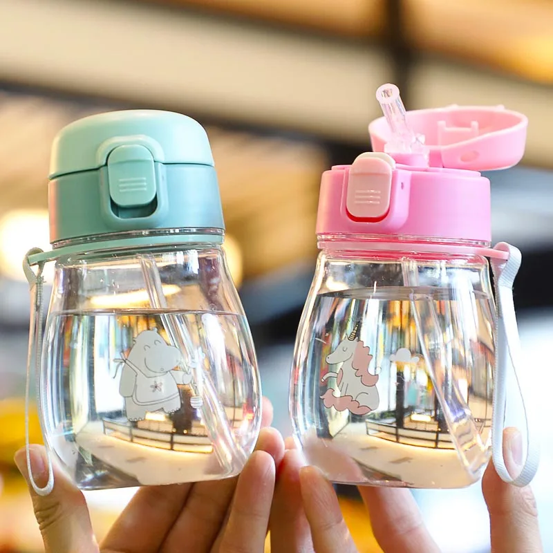 Симпатичные 350 мл детские носки для новорожденных соломенная чашка с ремешком