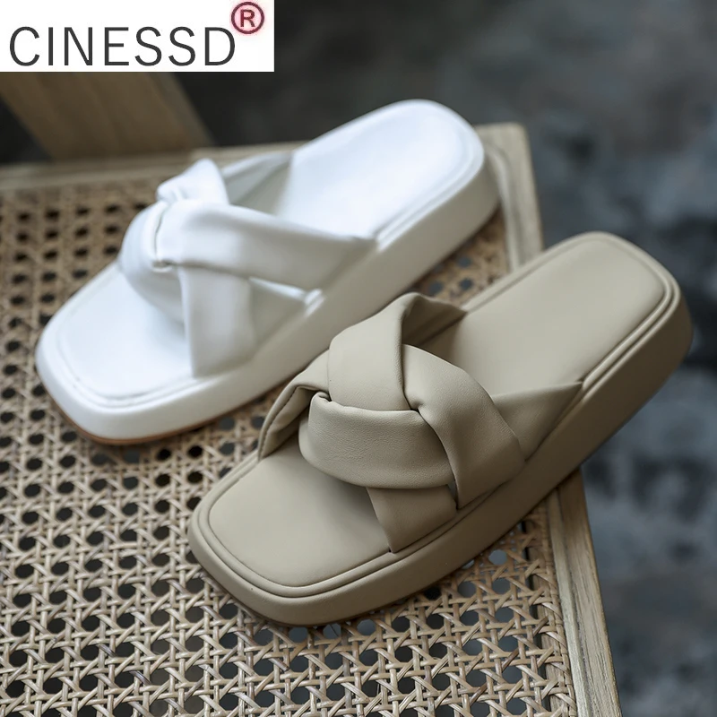 

Шлепанцы женские легкие с открытым носком, модные сандалии на плоской подошве, Нескользящие, летняя Уличная обувь, 2021