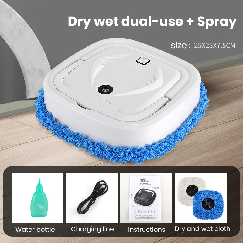 

Smart Sweep Cordless Auto Mopping Floor Robot Cleaner Broom for House Lifestyle Wireless Cleaning USB Recharge Vacuum Clean