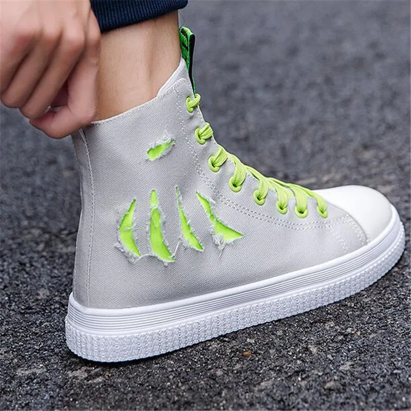 Кеды мужские высокие повседневные холщовые кроссовки европейские размеры 39-44