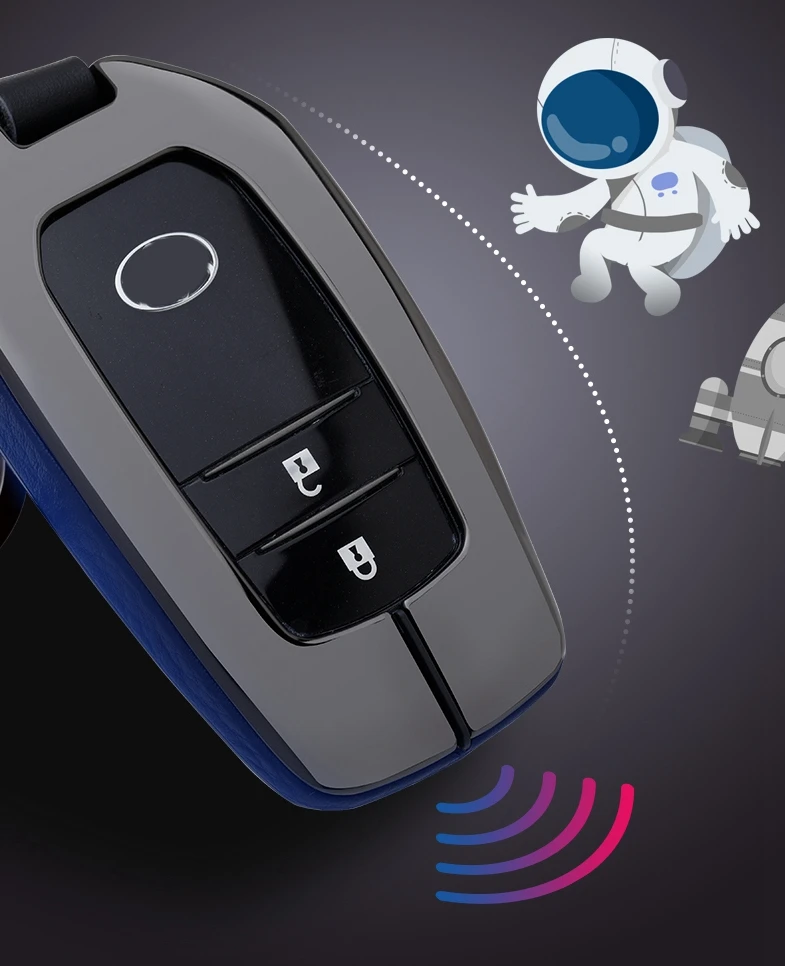 Автомобильный Гальванизированный сплав и кожа брелок для ключей чехол Toyota Hilux