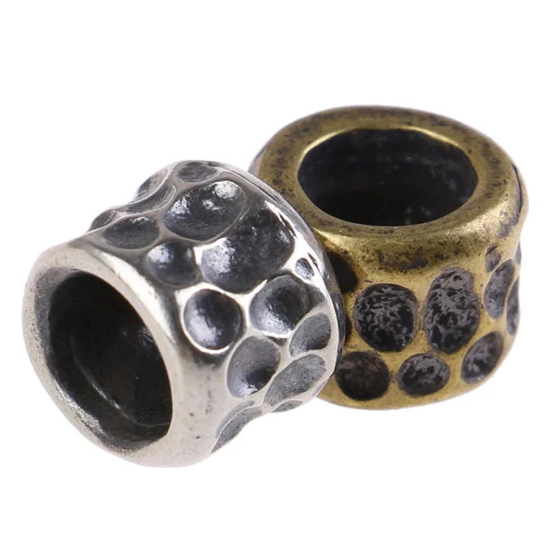 

Hammer Grain EDC DIY Knife Beads Pendant Vintage Color Brass Cupronickel ForParacord Beads