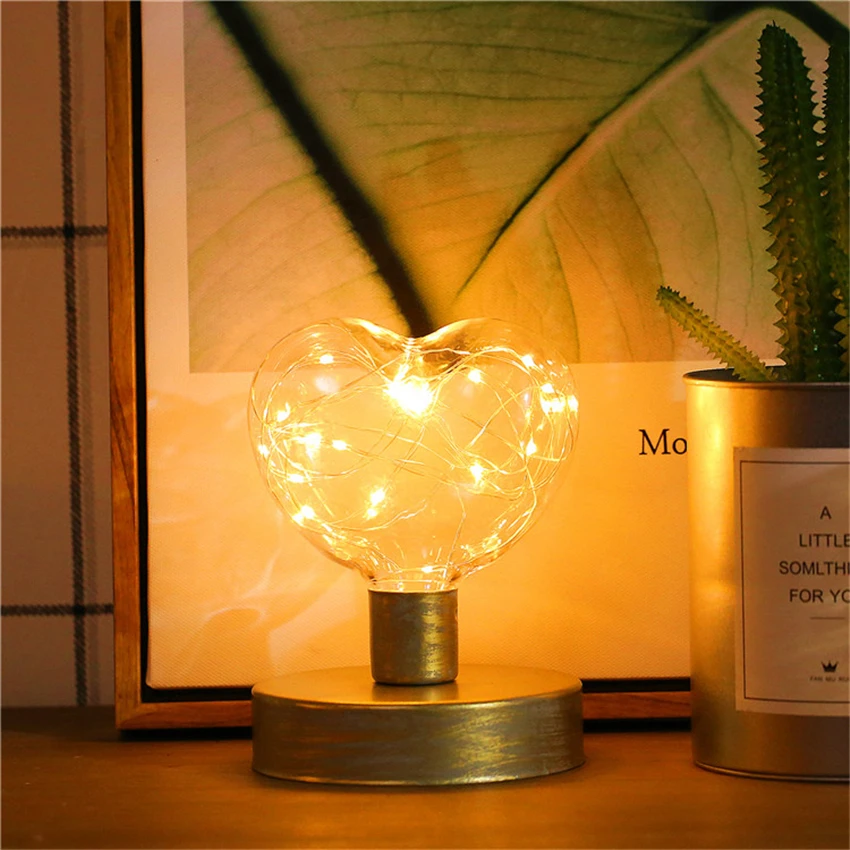 Маленький ночсветильник в скандинавском стиле с питанием от аккумулятора